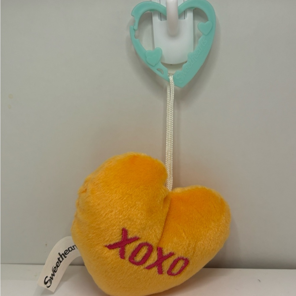 Orange Plush Heart Toy